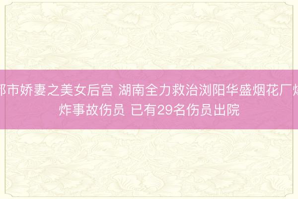 都市娇妻之美女后宫 湖南全力救治浏阳华盛烟花厂爆炸事故伤员 已有29名伤员出院