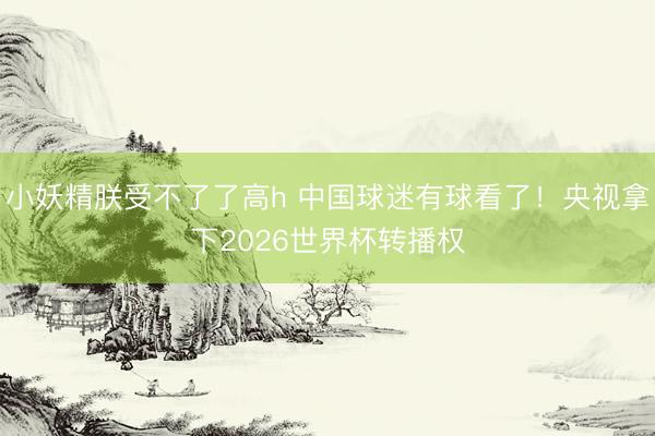 小妖精朕受不了了高h 中国球迷有球看了！央视拿下2026世界杯转播权