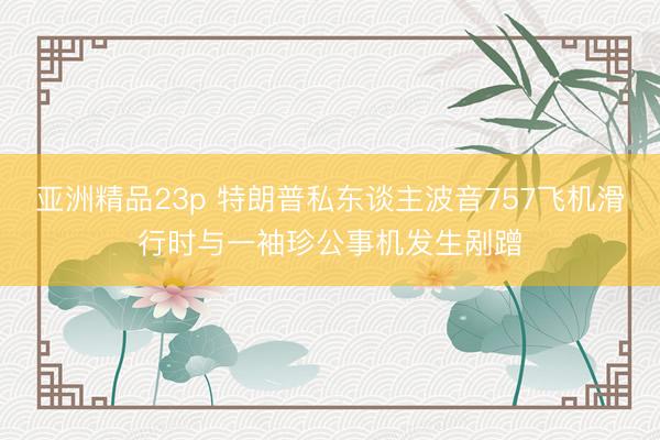 亚洲精品23p 特朗普私东谈主波音757飞机滑行时与一袖珍公事机发生剐蹭