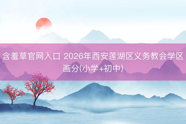 含羞草官网入口 2026年西安莲湖区义务教会学区画分(小学+初中)