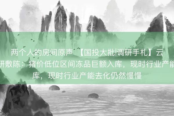 两个人的房间原声 【国投大批|调研手札】云贵生猪产业调研敷陈：猪价低位区间冻品巨额入库，现时行业产能去化仍然慢慢
