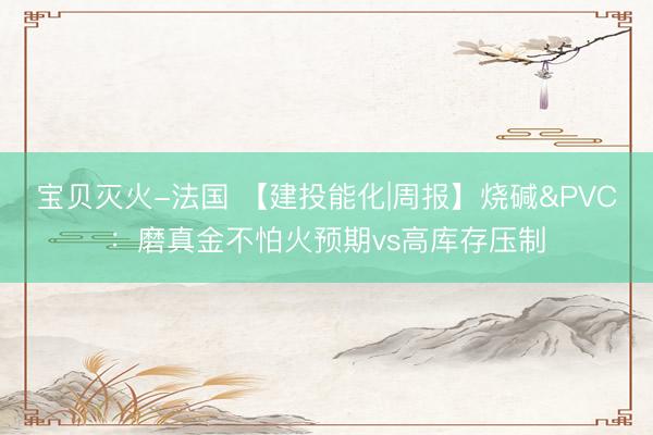 宝贝灭火-法国 【建投能化|周报】烧碱&PVC：磨真金不怕火预期vs高库存压制
