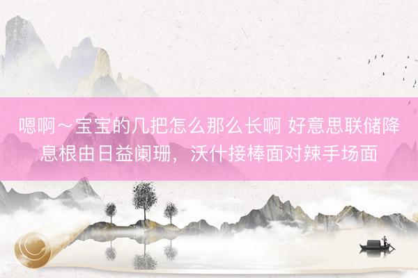 嗯啊～宝宝的几把怎么那么长啊 好意思联储降息根由日益阑珊，沃什接棒面对辣手场面
