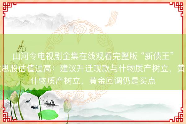 山河令电视剧全集在线观看完整版 “新债王”冈拉克告戒好意思股估值过高：建议升迁现款与什物质产树立，黄金回调仍是买点
